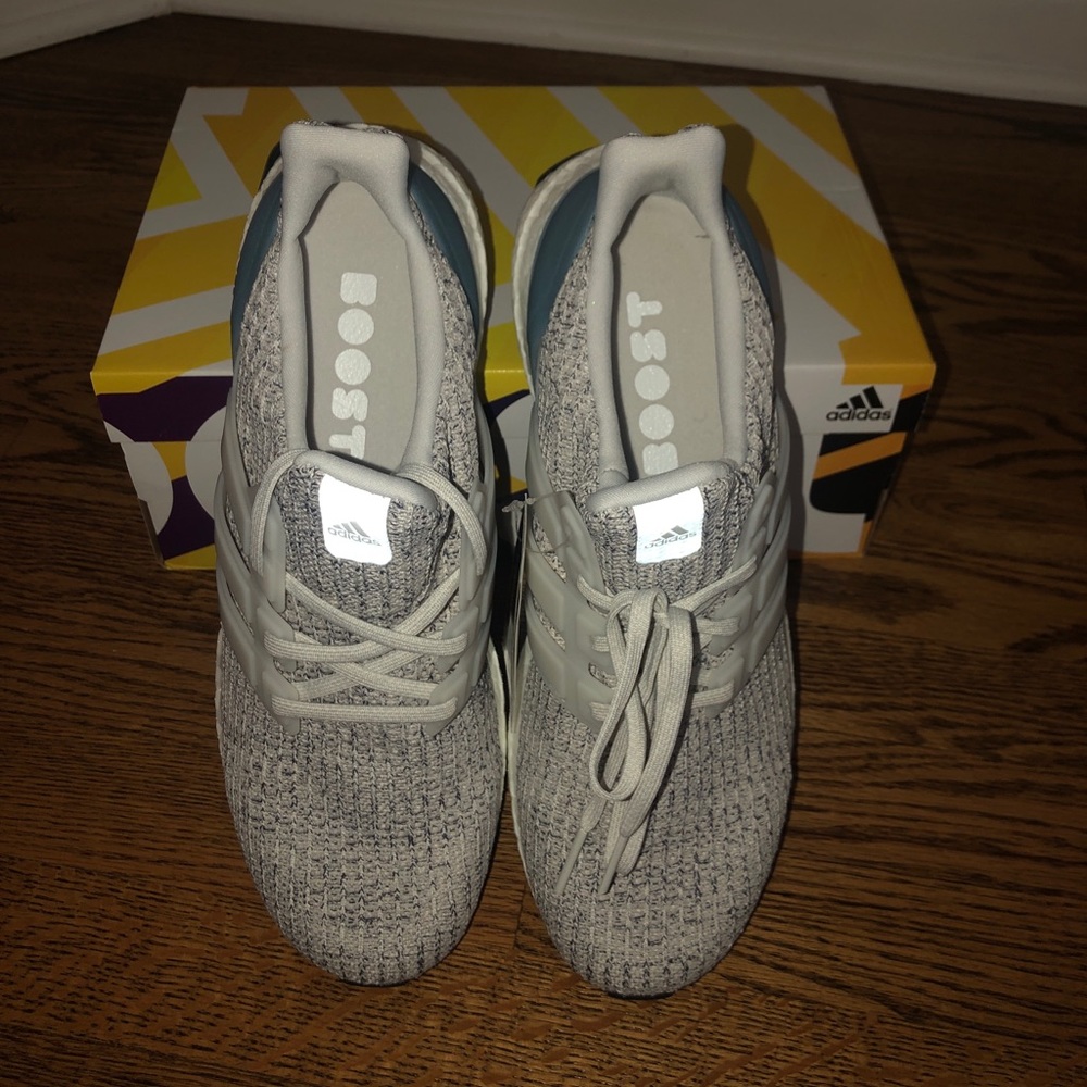Adidas size 11 grey/blue ultraboosts - Picture 2 of 5